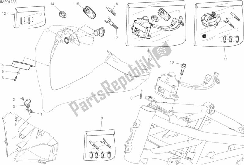 All parts for the Front Wiring Harness of the Ducati Multistrada 1260 S Grand Tour USA 2020